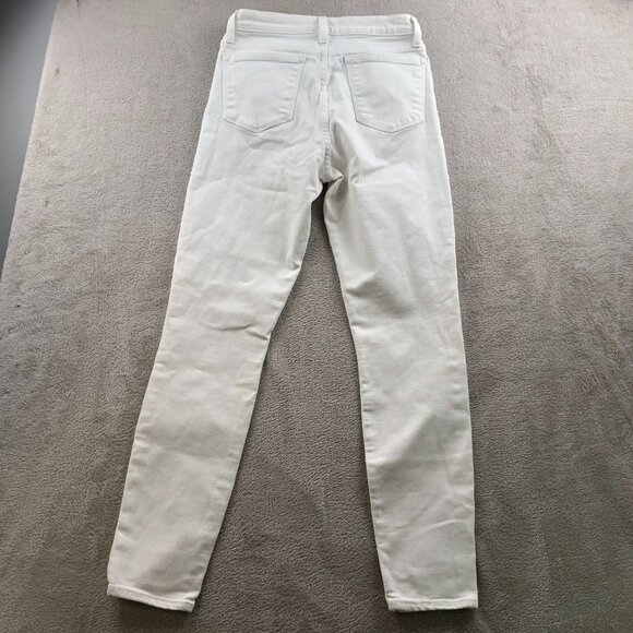 J. Crew Womens Lookout Jeans Size 28 High Rise Skinny White Denim Chic Casual - Picture 12 of 12